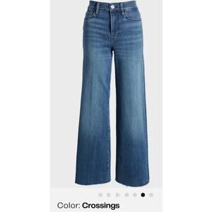 FRAME Le Slim Palazzo Wide Leg High Rise Jeans Size 24